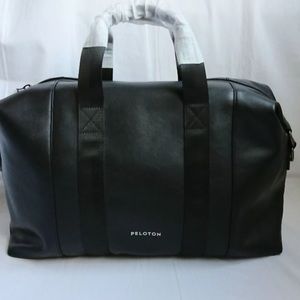 Peloton black weekender limited edition leather bag duffel New Rare